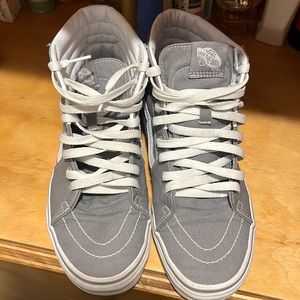Vans High tops, gray, W8 or M6.5, EUC